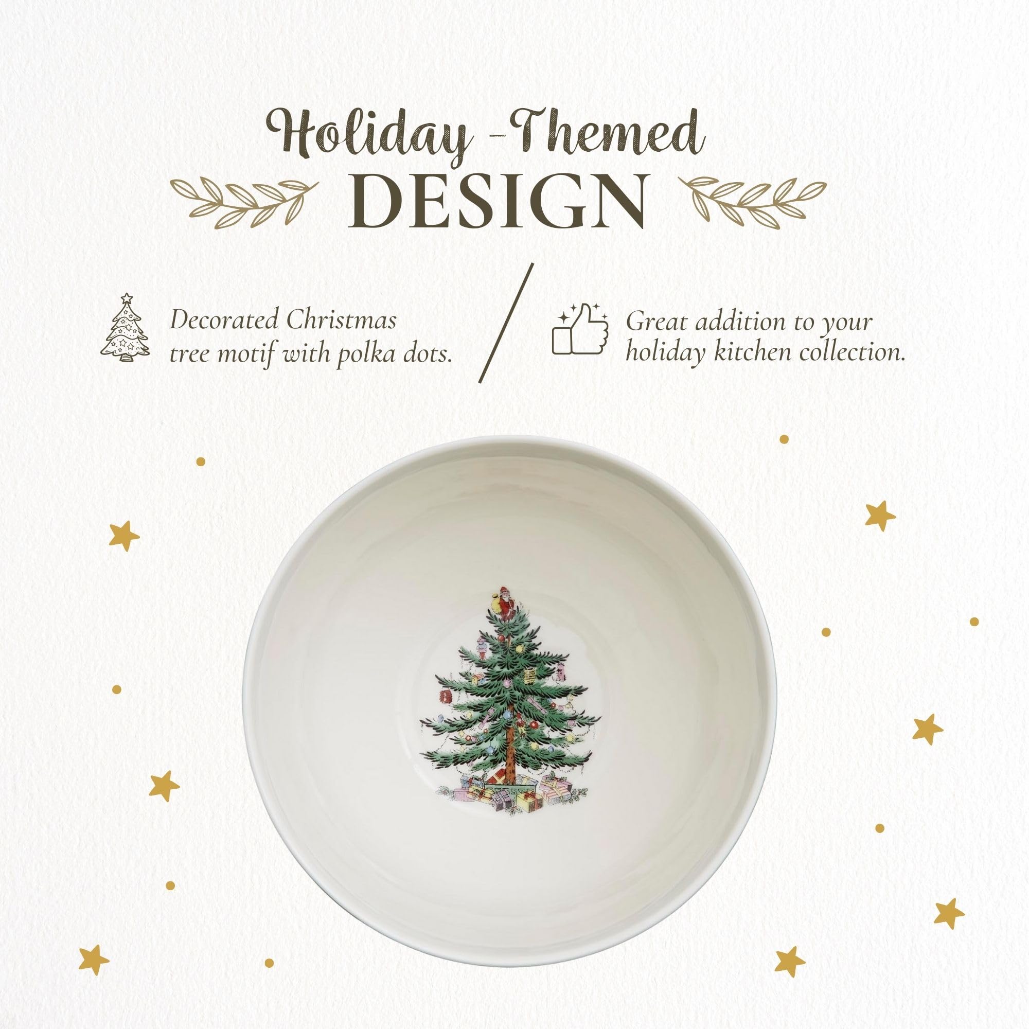 Amazon.com | Spode Christmas Tree 6-inch Rice Bowl - Set of